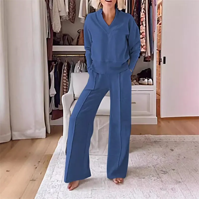 Women's casual fashion set (top   trousers)