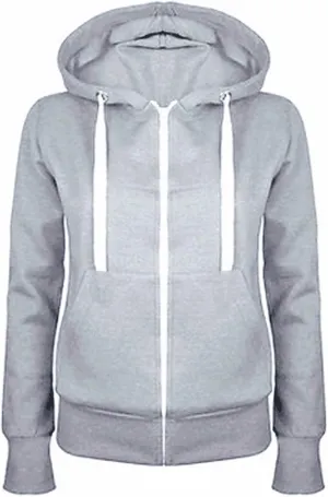 Womens Full Zip Up Hoodie Tops Casual Loose Long Sleeve Drawstring Sweatshirts Slim Fit Comfy Hoodies with Pocket